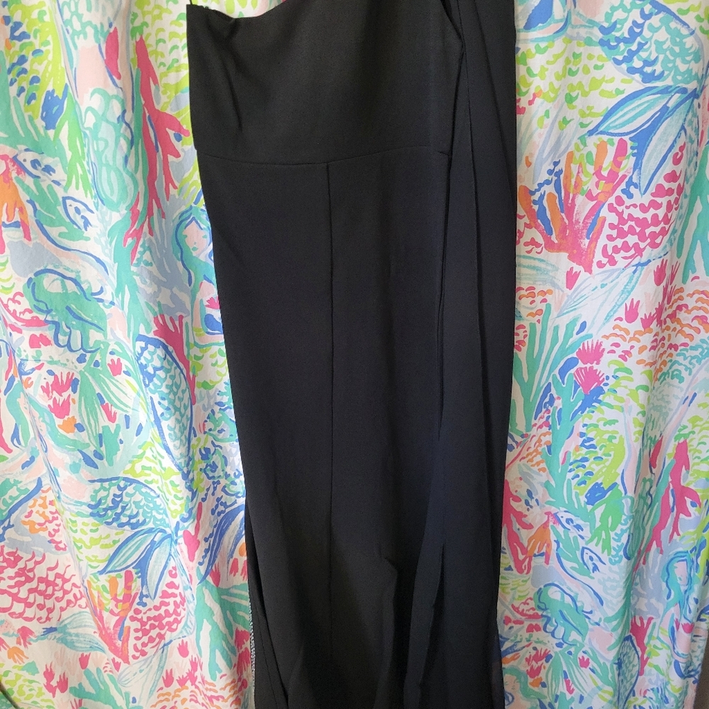 Girls Black One Shoulder Dress Size 10 - Picture 4 of 4